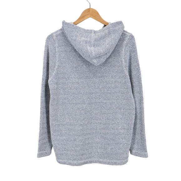 Faherty Women's Whitewater Hoodie Blue White Size Medium - Picture 5 of 7